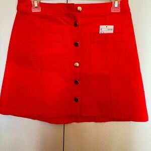 A shape Twill fabric skirt